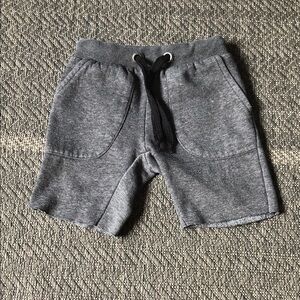 Tag Charcoal Gray Pull-On Knit Shorts with Drawstring